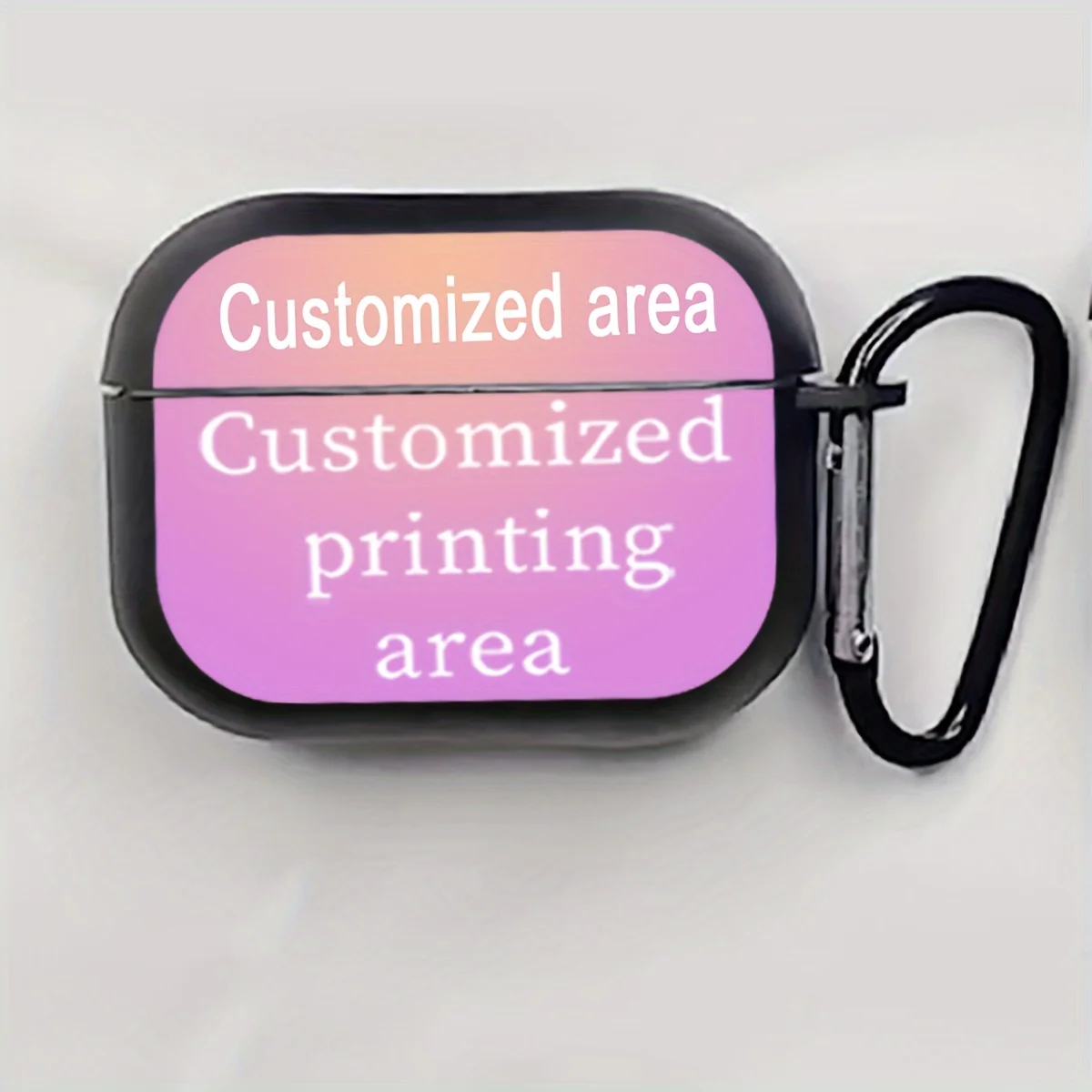 DIY Black Matte TPU Custom Case, Customizable Case for AirPods 1/2/3/Pro/Pro2, Custom Photo Case, Photo Custom TPU Case