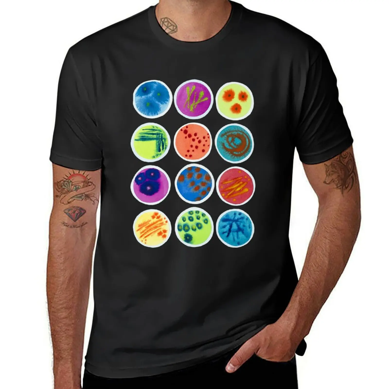 Petri Dishes T-Shirt cute tops tees Short sleeve tee graphics plain black t shirts men