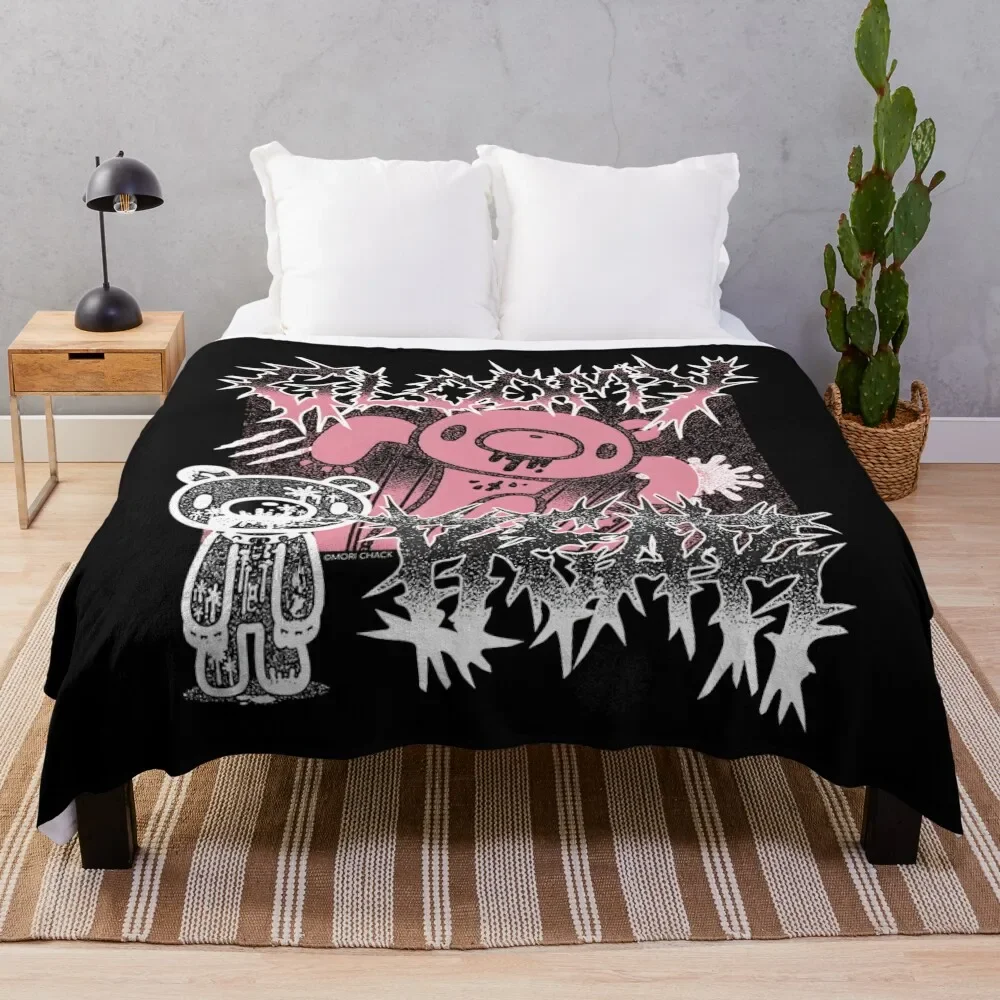 

Metal Band Anime Manga Throw Blanket Faux Fur Soft Warm Blanket for Bed