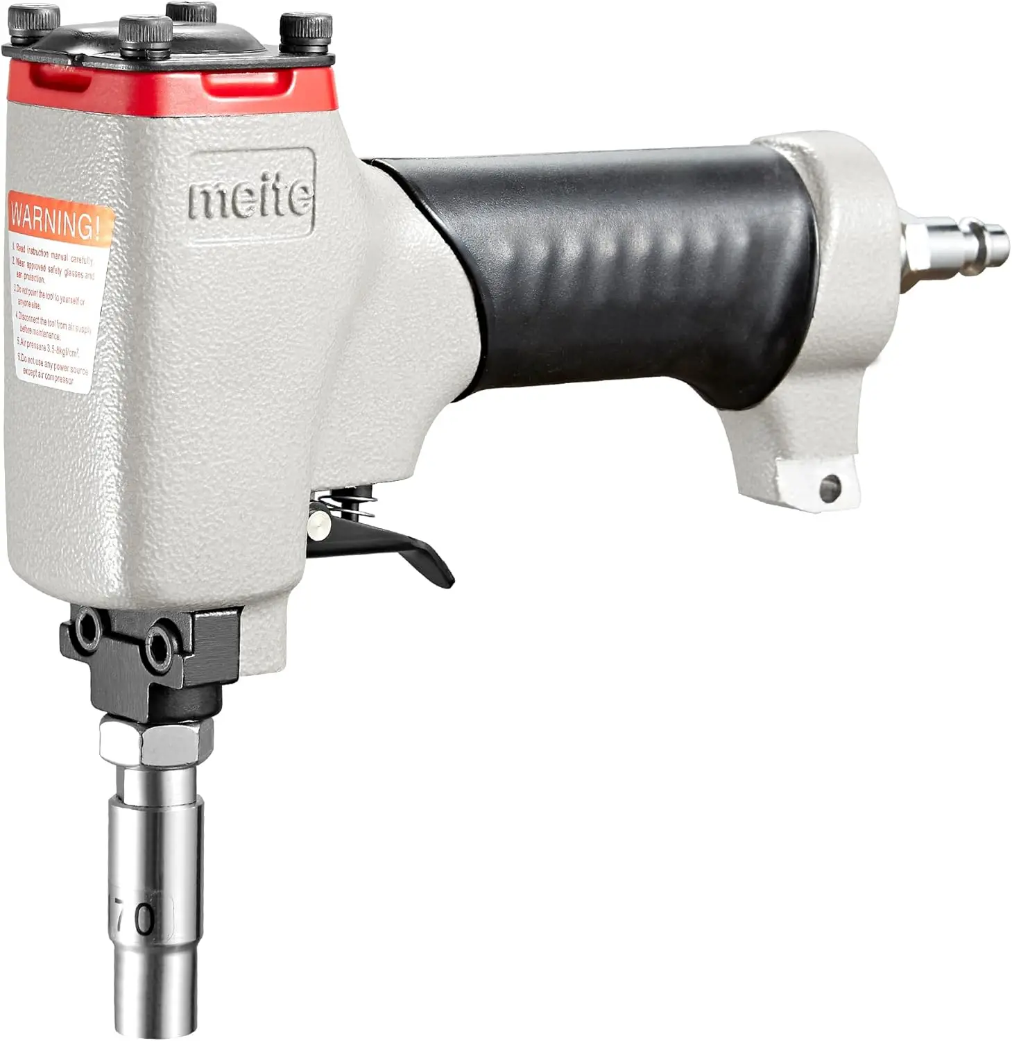 Pneumatic Upholstery Tack Nailer with 7/16-Inch (11.7mm) Head Diameter, Air-Powered Decorative Pin Nailer for Sofa Leather and Furniture Trimming