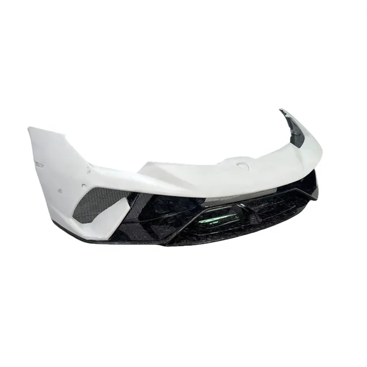 High Quality P-Style Forged Grain Semi Carbon Fiber Front Bumper Body Kit for Lamborghini LP610 LP580 Cars