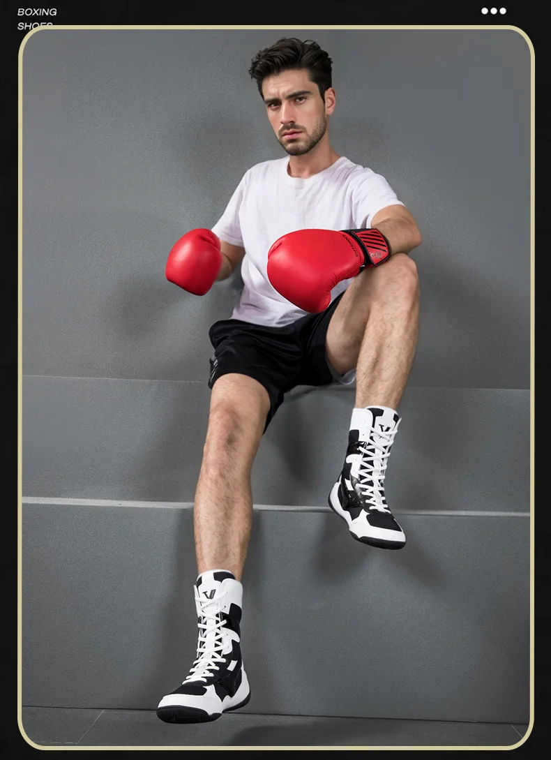 Professional Men's Boxing Shoes Women's Branded Fighting Shoes Professional Wrestling Boots Men's Slip Resistant Sneakers