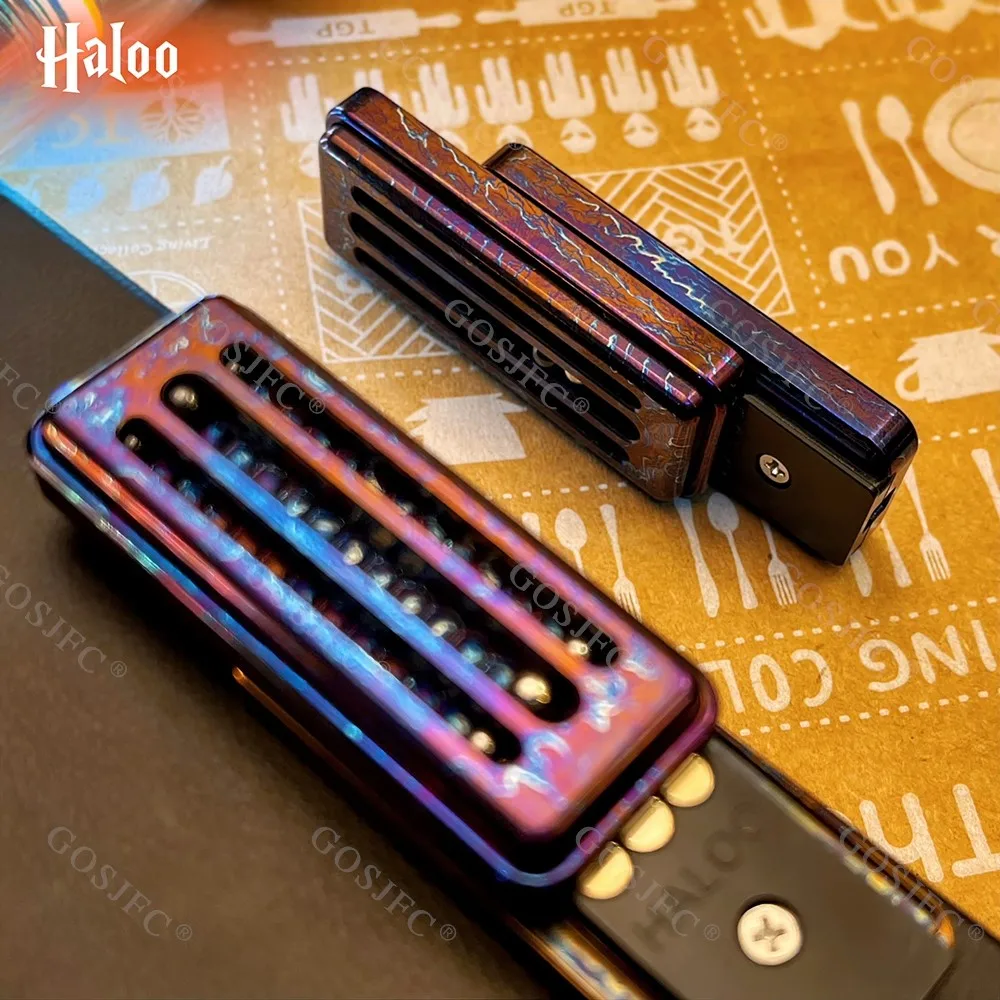 Halooplayer EDC Buckyball Mecánico Fidget Slider Dense Orbit Push Slider Juguete para aliviar el estrés Fidget Toys para adultos