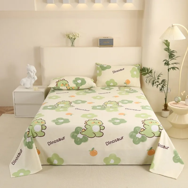 Cartoon cute and simple pattern bed sheets and pillowcases need to be purchased separately and can be washed with water