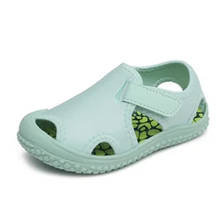 Summer Children Sandals Boys Breathable Beach Sports Shoes Girls Fashion Mint Green Cool Sandals Baby Soft Functional Shoes