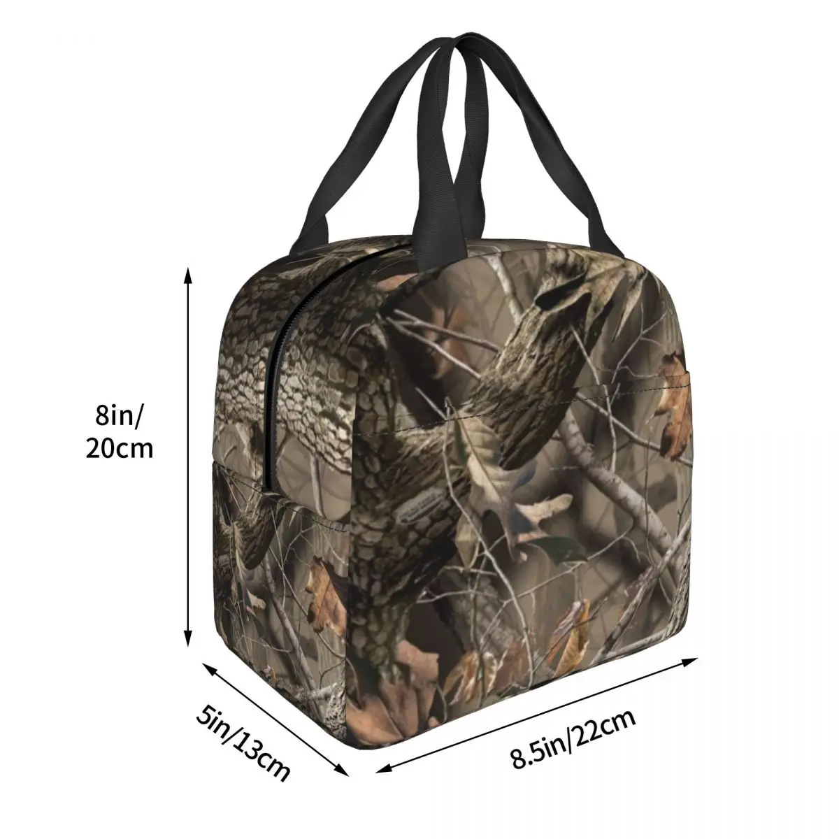 Real Tree Camouflage Lunch Bags Insulated Bento Box Waterproof Lunch Tote Picnic Bags Cooler Thermal Bag for Woman Children