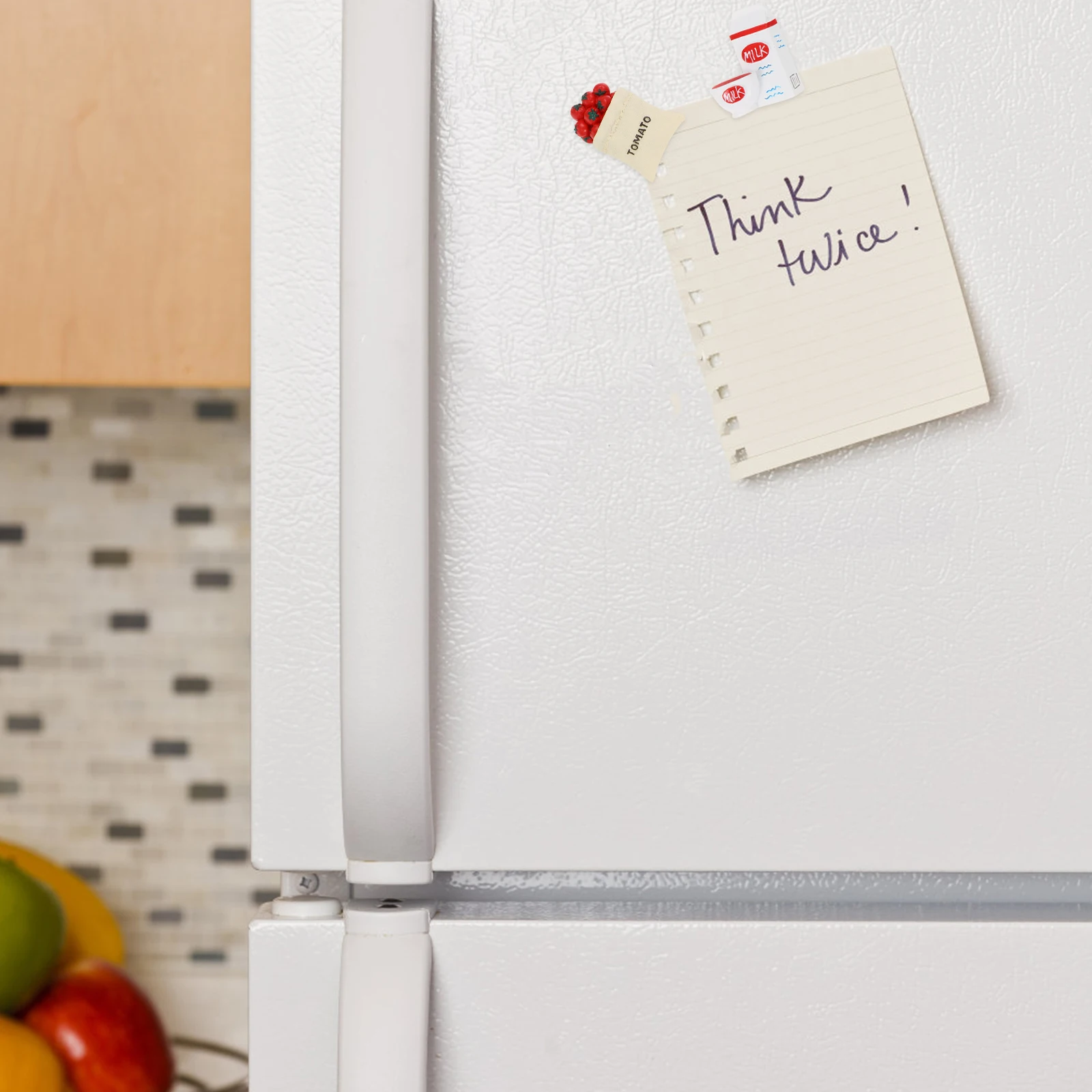 

6pcs Basket Resin Magnets Cartoon Fridge Stickers for Kitchen Appliances Wall Decor Fridge Stickers Home Gifts