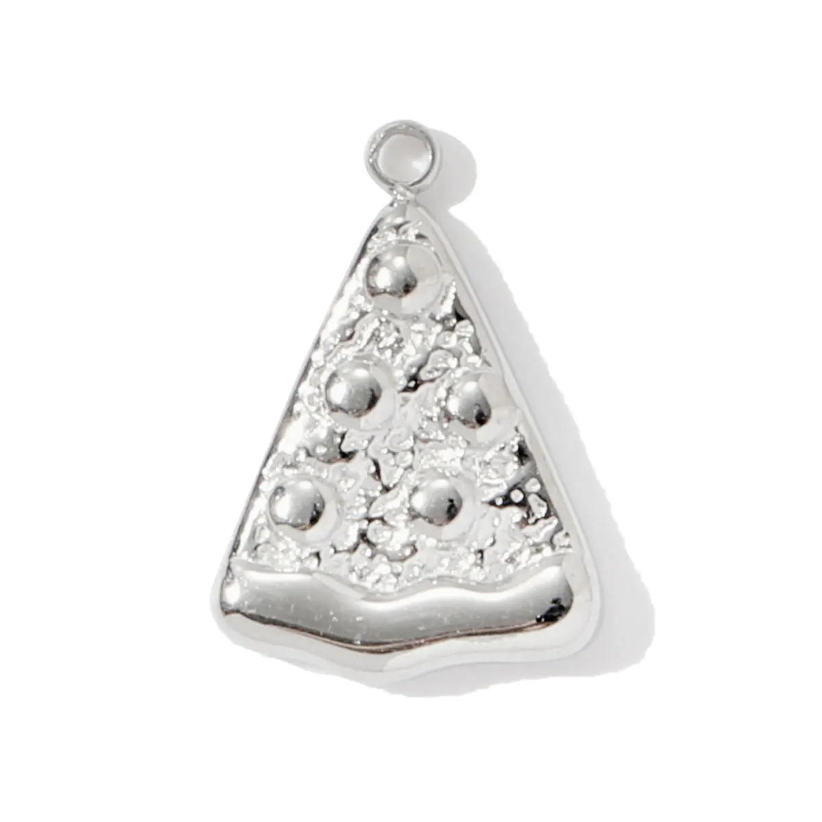 3pcs/lot 14K Gold Plated Smile Face Stainless Steel DIY Charm Necklace Tredny Goblet Pizza Good Luck Heart Pendant Woman Jewelry