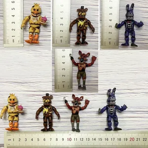 4 PCs/Set FNAF bei fünf Nächten Sicherheitsgitarre Actionfiguren Bonnie Fooxy Toy 5 Fake Bear Game Model Doll Kinderspielzeug für Geschenk 5cm 6 Hauptverkaufsfunko Pop Predator - №1