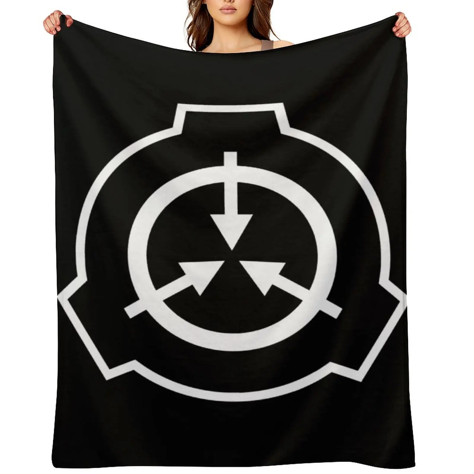 

SCP Foundation Logo Throw Blanket Fashion Sofas valentine gift ideas For Sofa Thin Summer Blankets
