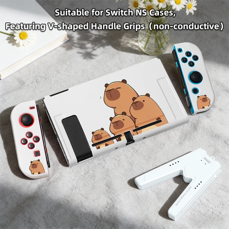 Kompatibel mit Switch/OLED-Konsolen, TPU-Softshell-Schutzhülle mit Controller-Griffen für ein komfortables Gaming-Erlebnis.