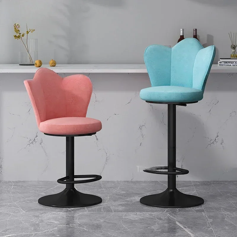 

Kitchen Stool Height Adjustable Chair Designer Bar Salon Chairs Nordic Modern Stools Counter Luxury Armchair Design Furniture