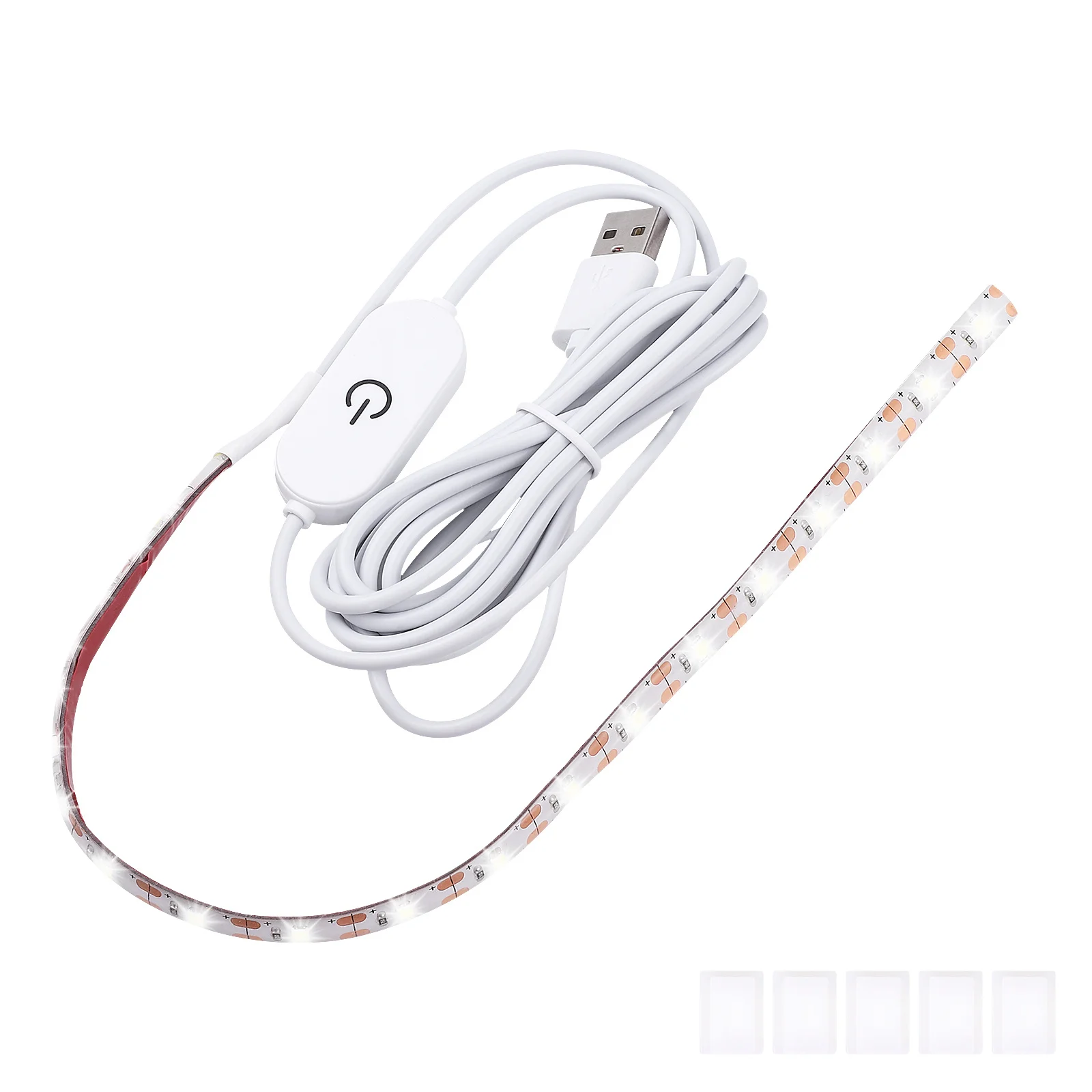 2 Meters Usb Interface Light Strip 5V 6500K Cold White Self-Adhesive Led Cuttable Touch Control Memory Sewing Machine Lighting