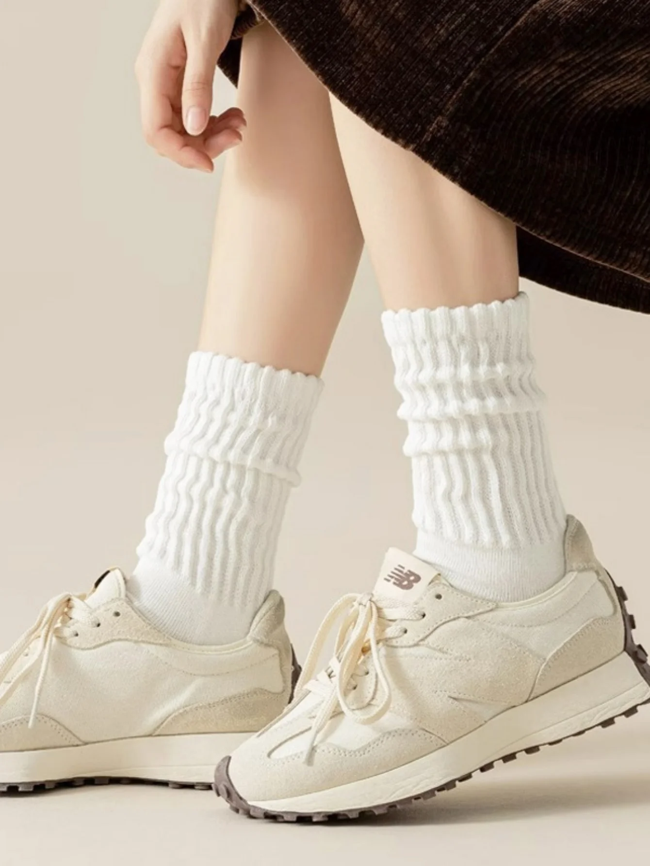 Calzini impilati, caldi autunnali e invernali, tubo lungo, calzini a bolle, colorati, al polpaccio, calzini sportivi da donna, calzini