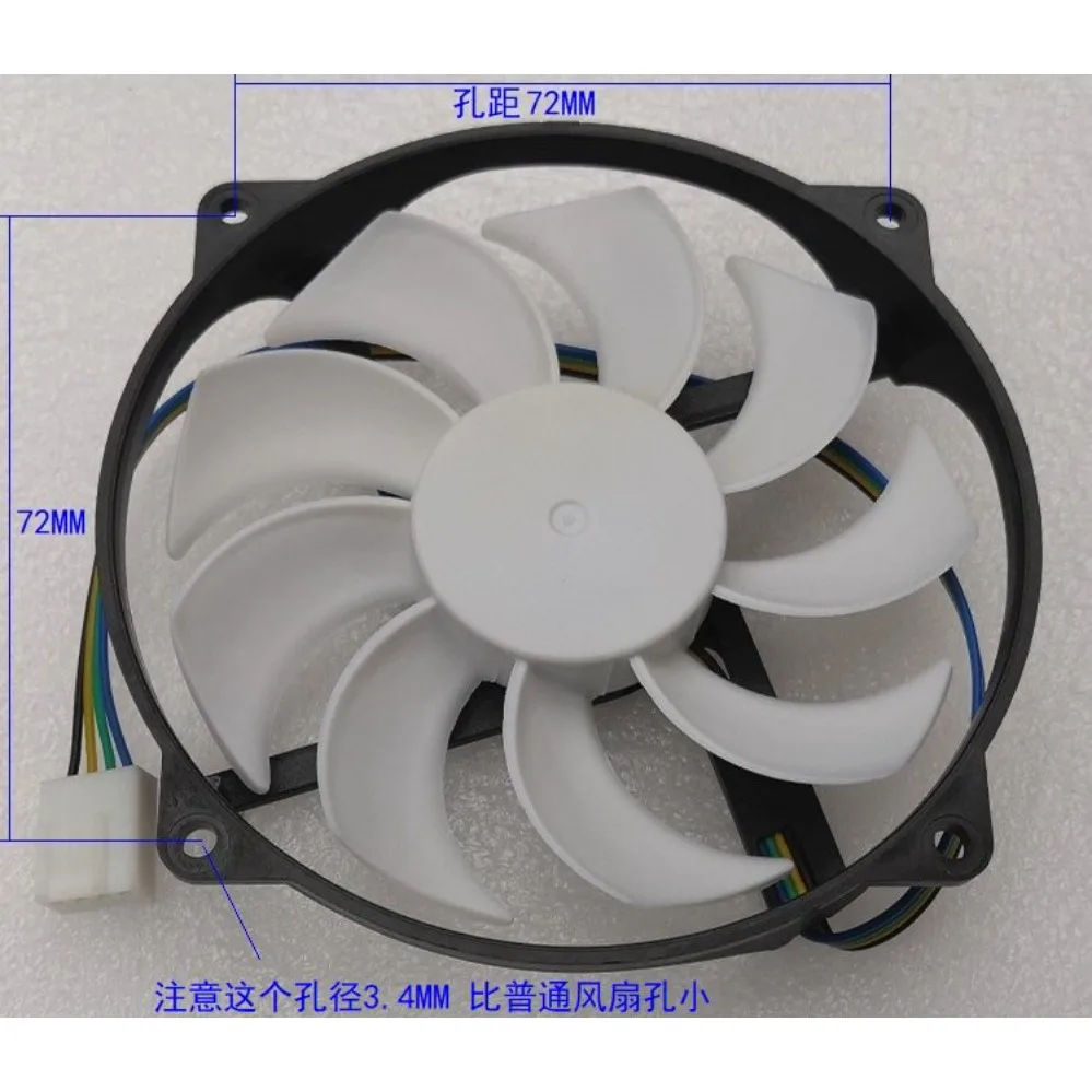 

9015 9CM CPU Cooling Fan 72MM Hole Spacing 4P PWM For Generic（002）