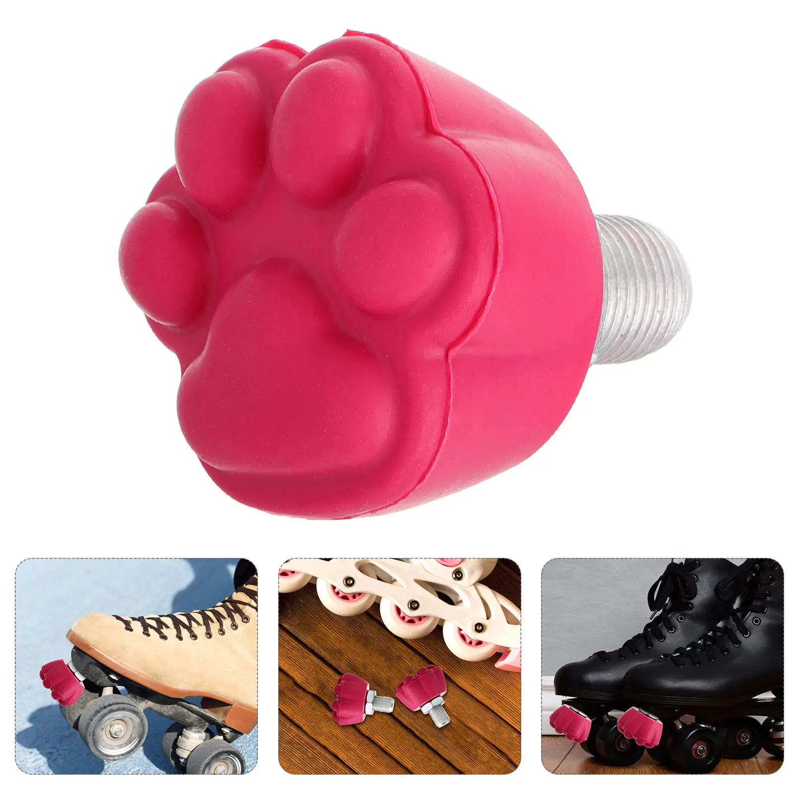 

2 шт. резиновые тормозные колодки для роликовых коньков, запасные части для контроля устойчивости при катании в помещении и на улице