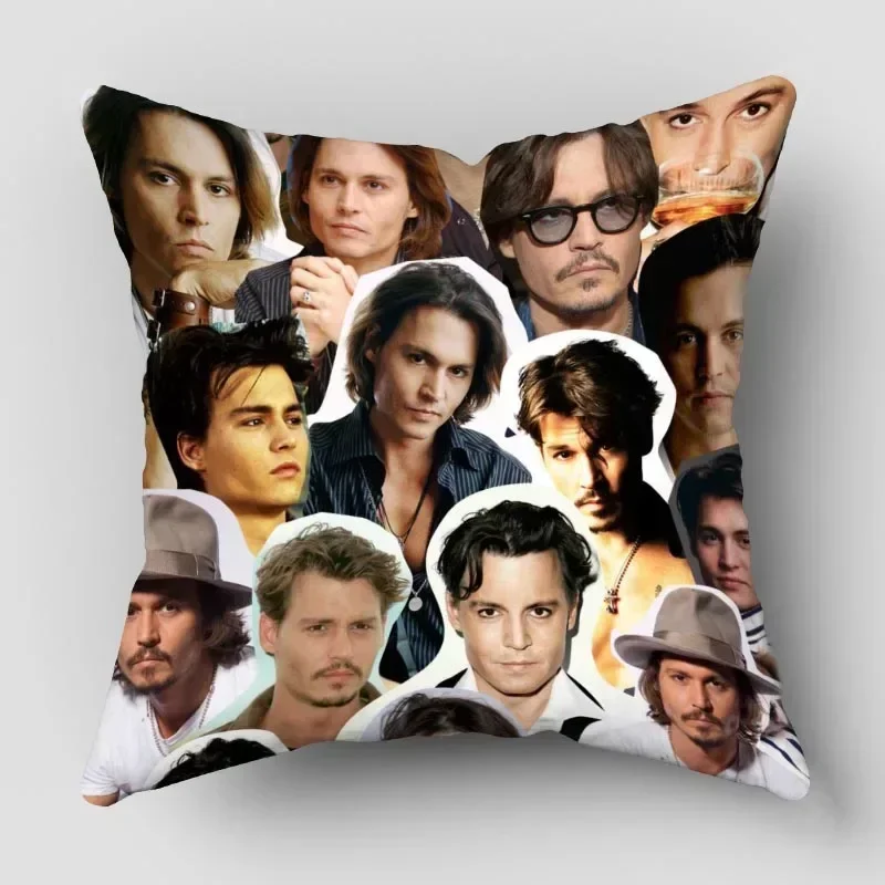 Johnny Depp Pillow Cover Customize Pillowcase Modern Home Decorative Pillow Case For Living Room