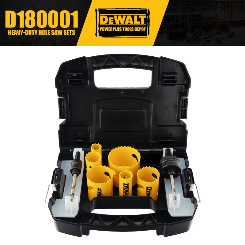 DEWALT D180001 Heavy Duty Hole Saw Sets Tool Accessories For Drill