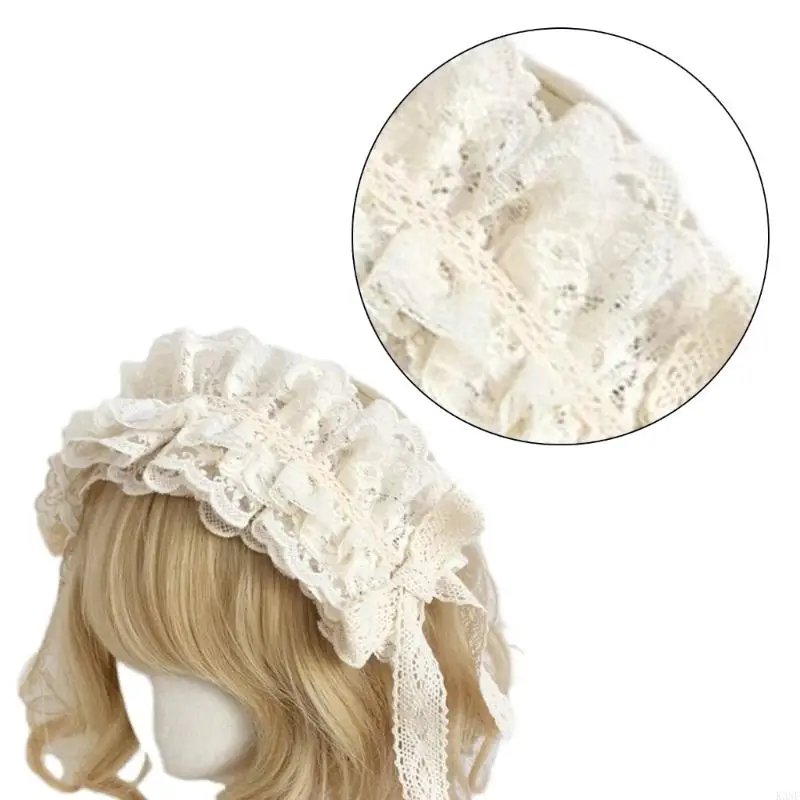 K3NF Ruffle Lace Bowknot Headplay Cosplay Party Comicshow Comicshow Headpieces