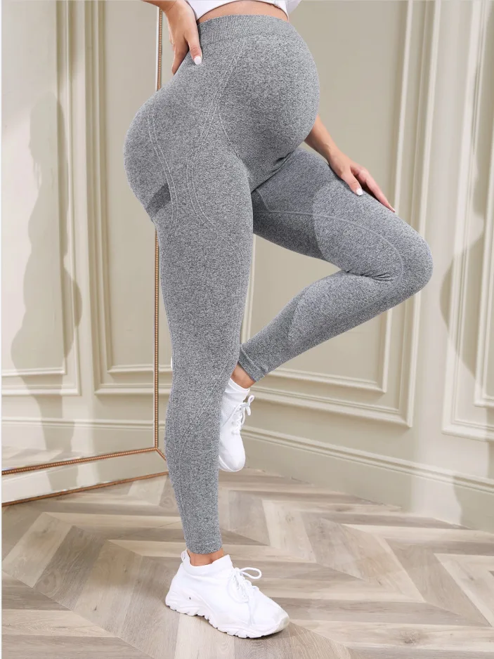 Women's Maternity Leggings Over The Belly Pregnancy Yoga Pants Active Wear Workout Leggings