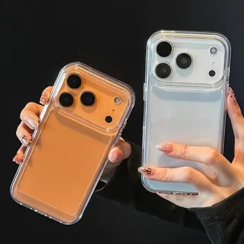 Luxury Clear Hard Acrylic Phone Case For iPhone 17 16 15 14 13 12 11 Pro Max XS XR X Plus…