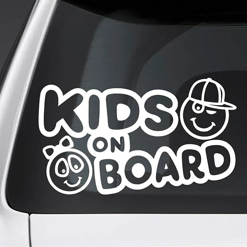 S62302# Baby on Board Car Sticker Die-Cut Vinyl Decal Waterproof Auto Decors on Car Body Bumper Rear Window