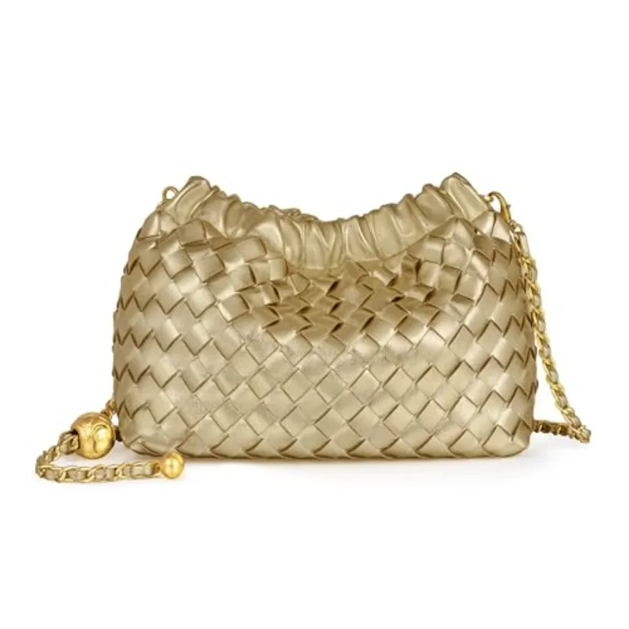 

Woven Women's Crossbody Bag and Evening Purse, Trendy Dumpling Clutch and Hobo Cloud Shoulder Bag Trendy Dumpling Clutch