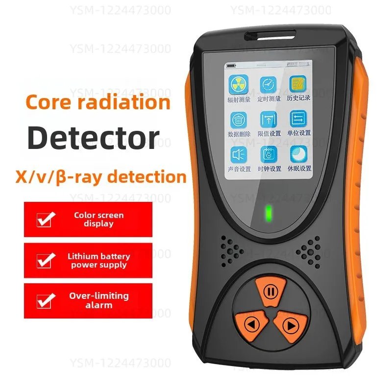 Portable Nuclear Radiation Detection Instrument Gamma Radiation Personal Dose Monitor Alarm