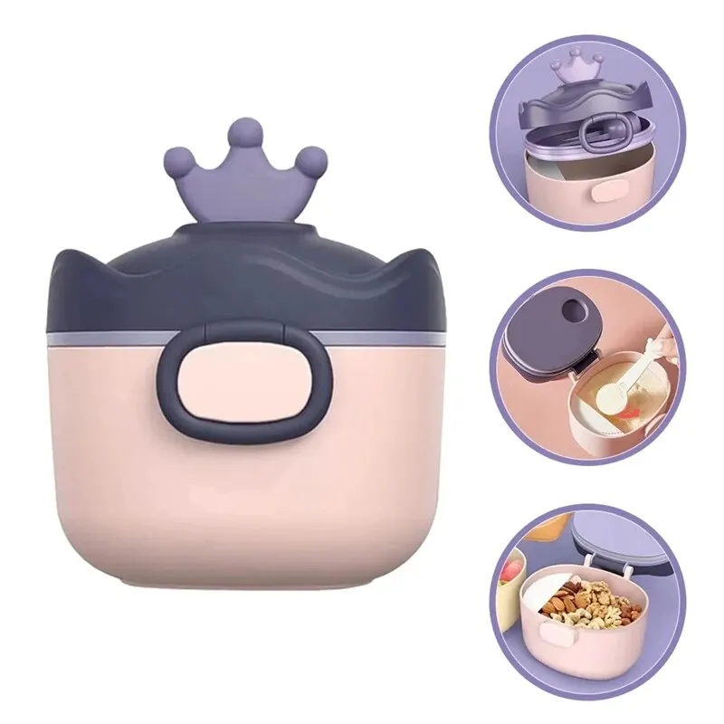 

Children's Large-capacity Storage Compartment Portable Feeding Tableware Milk Powder Box