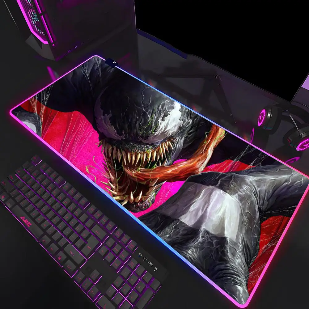 P-Predator B--Badlands ماوس الوسادة ماوس HD الطباعة ألعاب الكمبيوتر قفل الحافة عدم الانزلاق RBG ماوس الوسادة XXL90x40cm لوحة المفاتيح الكمبيوتر #6