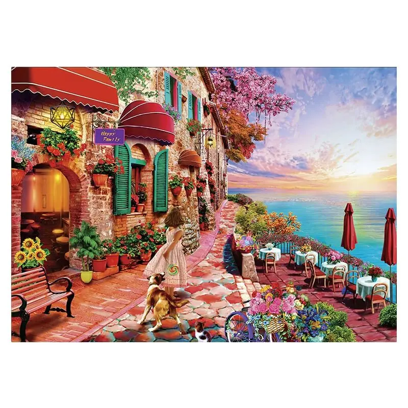 

GSDZ0023-0031 Morning Blossom 1000Pieces Landscape Painting Jigsaw Puzzle Adult toy HUADADA BIG SIZE