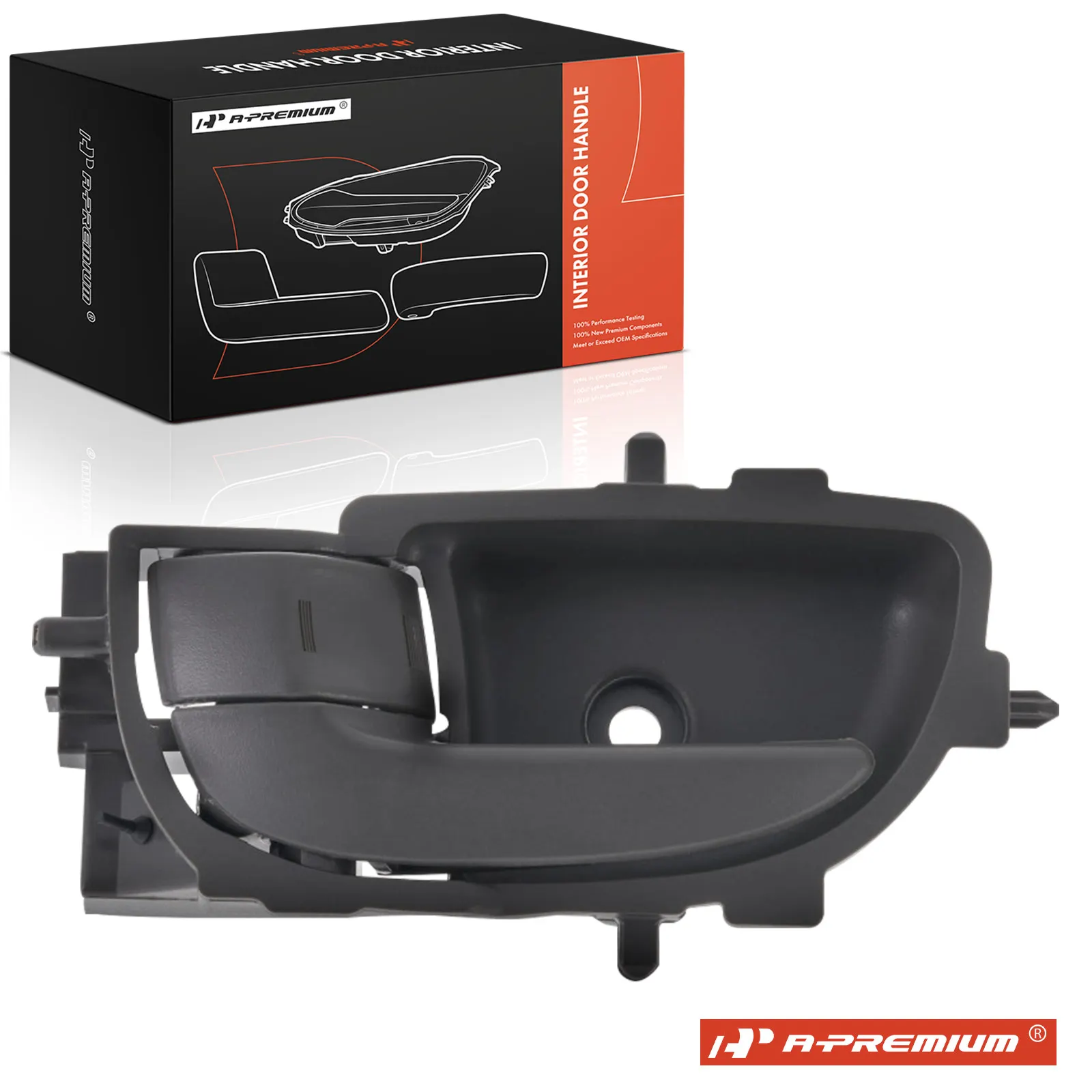A-Premium Front or Rear Driver Side Gray (Ash) Interior Door Handle for Toyota Yaris 2007-2013