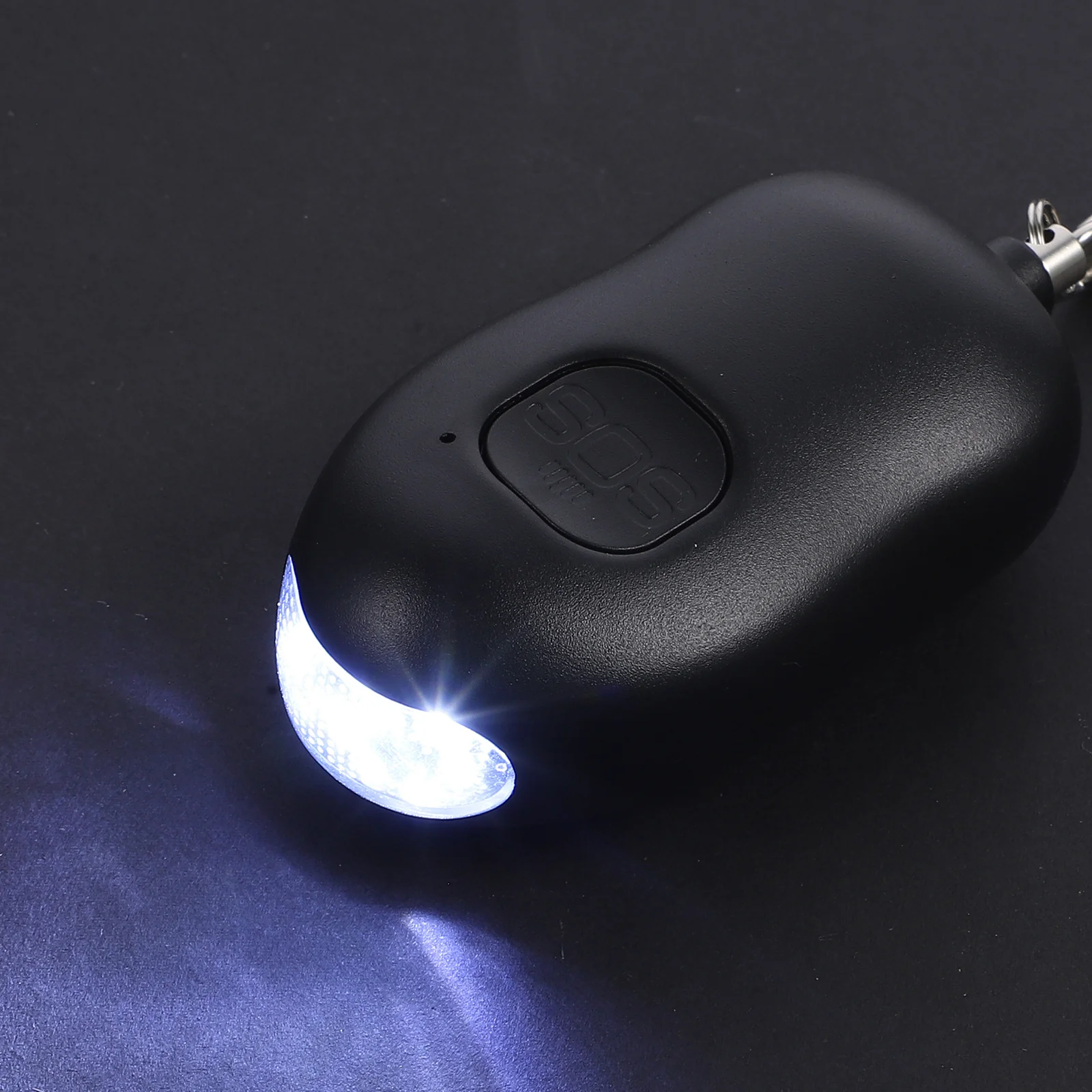 1 قطعة إنذار ضد الذئب مصباح يدوي 130Db سلامة الطوارئ تنبيه الصوت للنساء المفاتيح مصباح ليد الأمن الشخصي