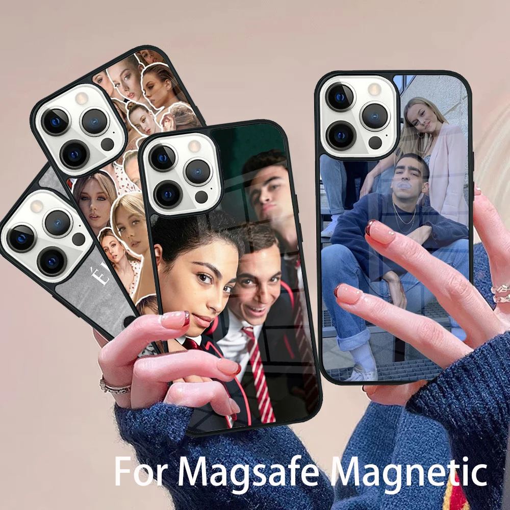 

Elite TV Series Phone Case Magesafe Magnetic Wireless Charge Cover For IPhone 16 11 12 13 14 15 Pro Max Plus Mini