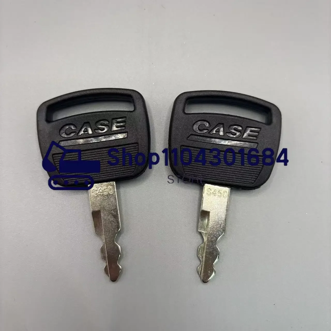 2 PCS S450 Key Ignition Key For Case Heavy Equipment Linkbelt Excavator 210 220 240 300 360 470