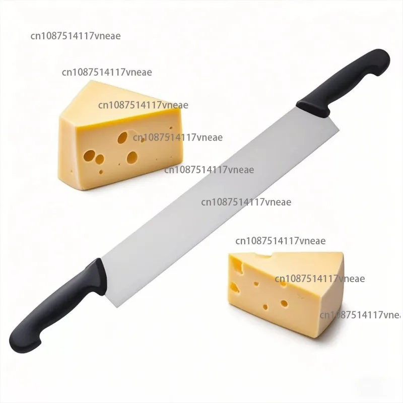 Double Handle Cutter Nougat Knife Cake Knife Double Handle Pizza Shaker Cheese Slicing Knife