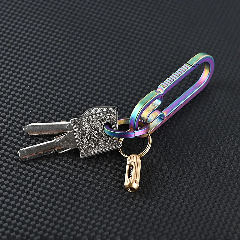 Brass Knife Capsule Mini Unpacking Express Box Opener Push-pull Paper Cutter Portable Key Chain Decoration Outdoor Can Opener