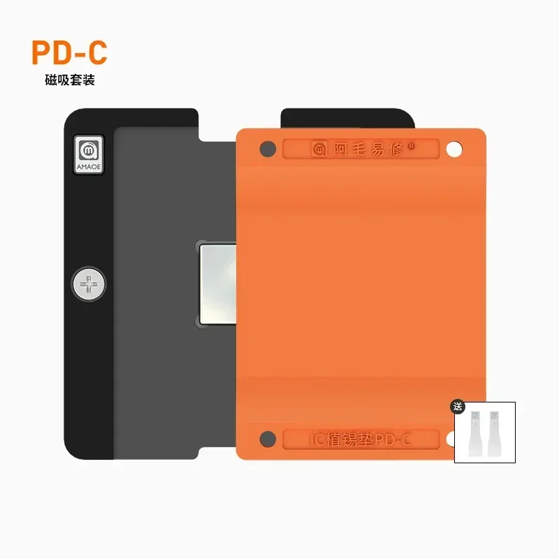 

AMAOE PD-C Универсальный микросхема мобильного телефона, сварочная изоляционная подушка, процессор, BGA, шаблон для покрытия, магнитное приспособление, набор для посадки олова