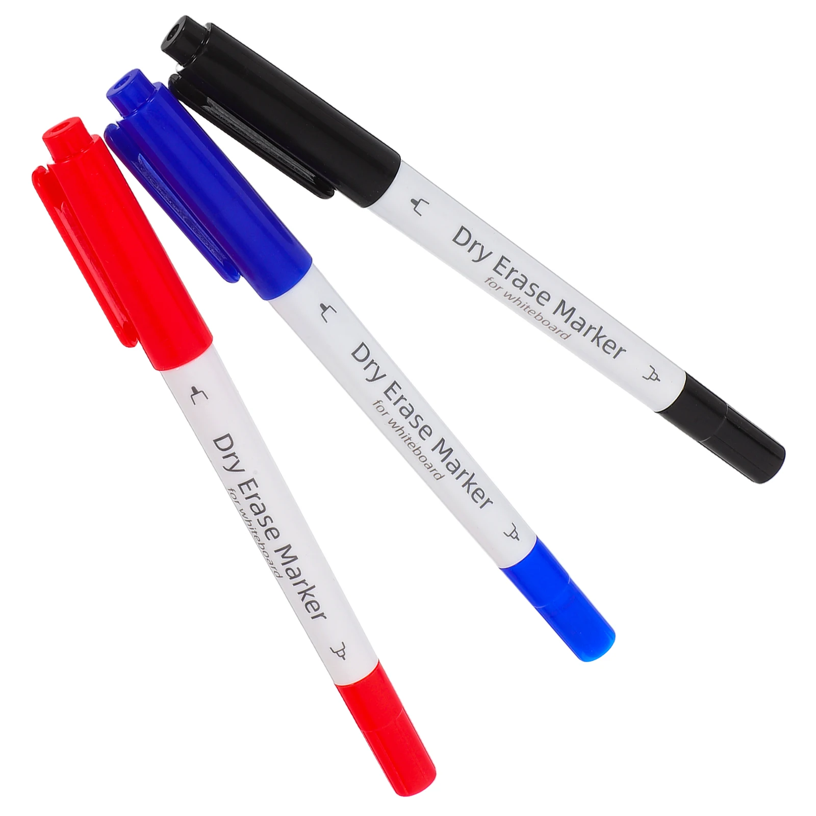 

3pcs Whiteboard Pen Dual Fine Erasable Marker Set Dry Chalk Liquid Smooth Writing Office Study Child Menu Whiteboard Marker Set