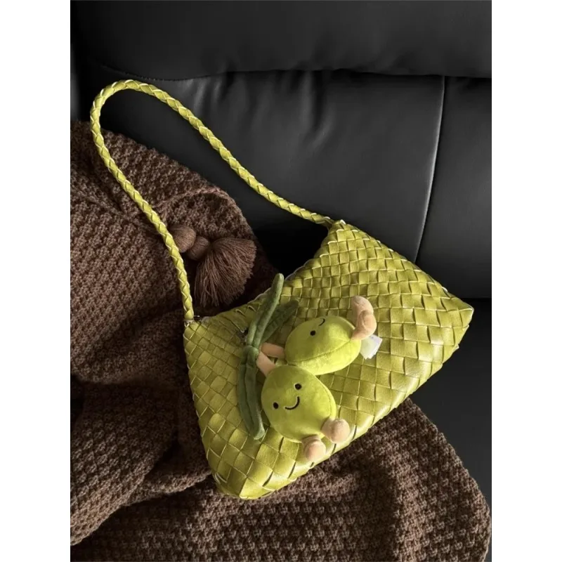 

Basket Tote Bag Luxury Underarm Bag Single Oulder Handle New Sle Casual Dumpling Synthetic Leather