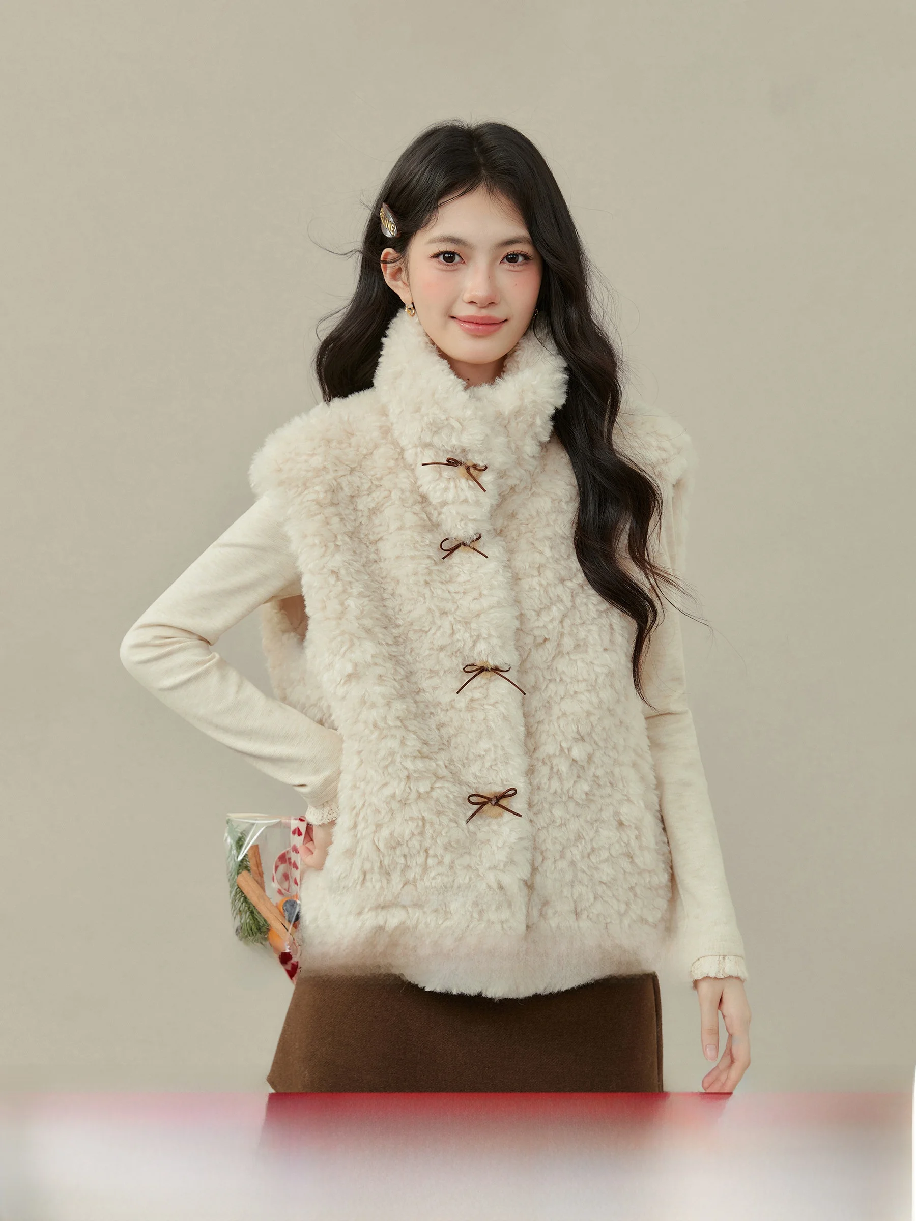 

Женский жилет из искусственного меха Secret Faux Fur, большие размеры, для повседневной носки, верхняя одежда на одной пуговице, однотонный