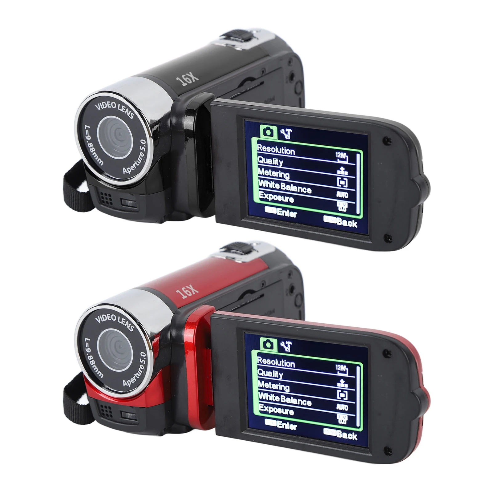 Câmera DV 4K 48MP Tela rotativa TFT de 2,7 polegadas Câmera de vídeo com zoom digital 16x com cabo USB