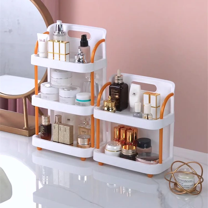 Cosmetics Storage Rack Student Dormitory Desktop Finishing Multi-Layer Rack Organizer Plastic Storage Supplies Desktop Storage