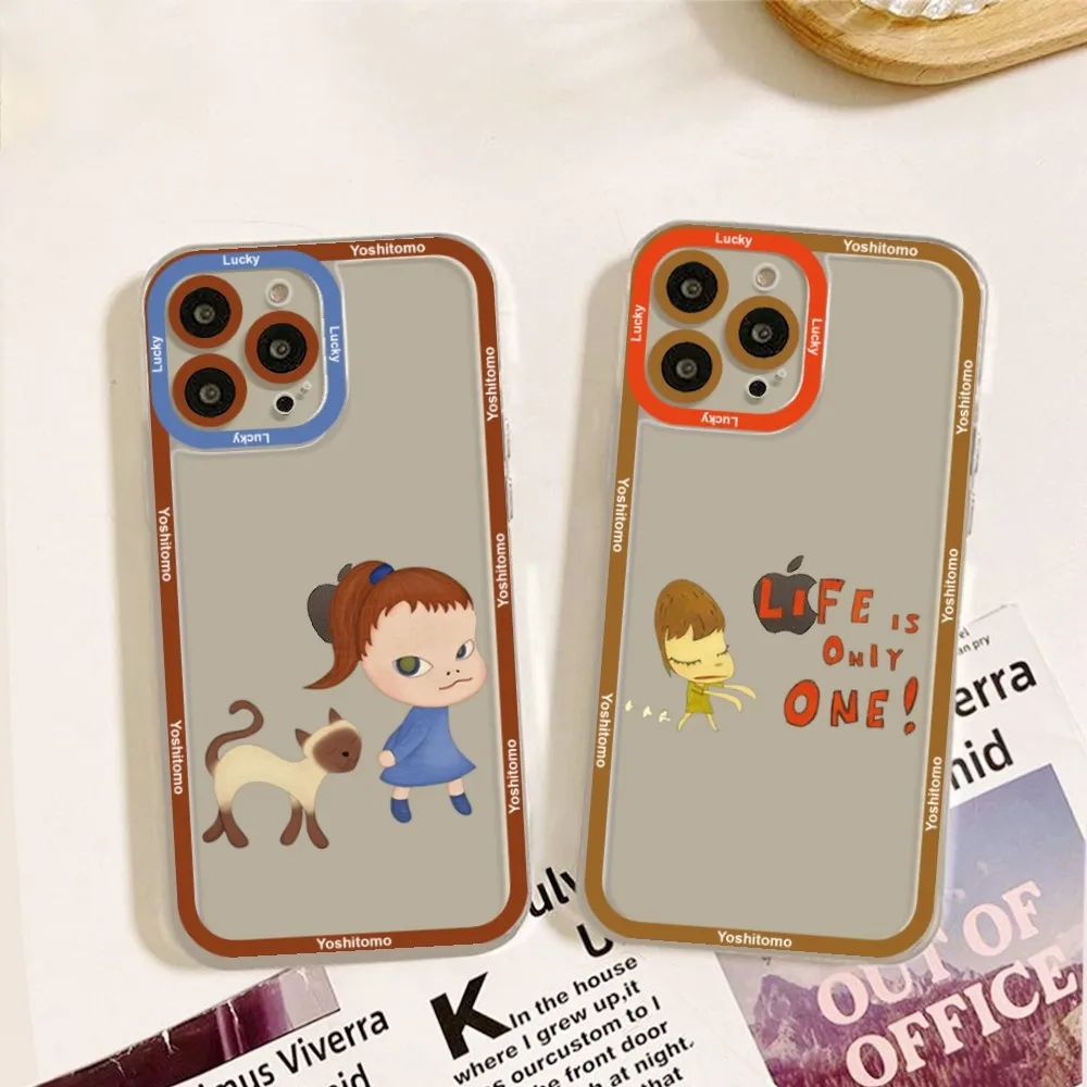 Yoshitomo Nara Phone Case For IPhone 11,12,13,14,15,15 Pro,13 Promax,14 Plus,15 Mini,16,16plus,16promax