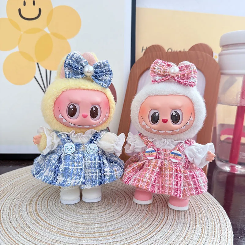 

Clothes For Labubu Dolls Labubu Accessories 1st 2nd 3rd Gen Round Button Fragrance Suit Apparel Accessories