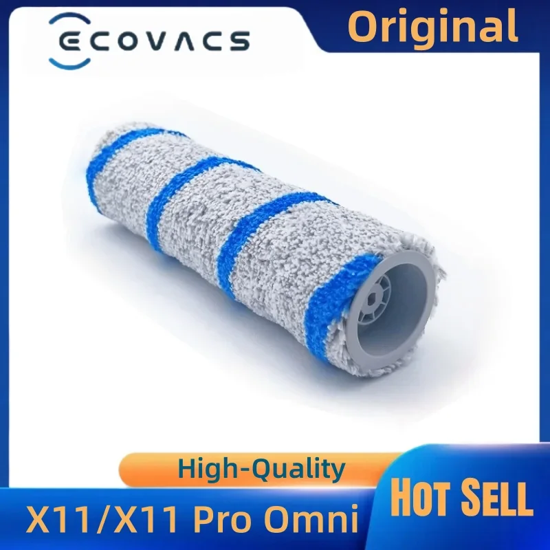 Ecovacs DEEBOT X11 Omni / X11 Pro Blue Mop Roller - Original High-Density Nylon Replacement Accessory
