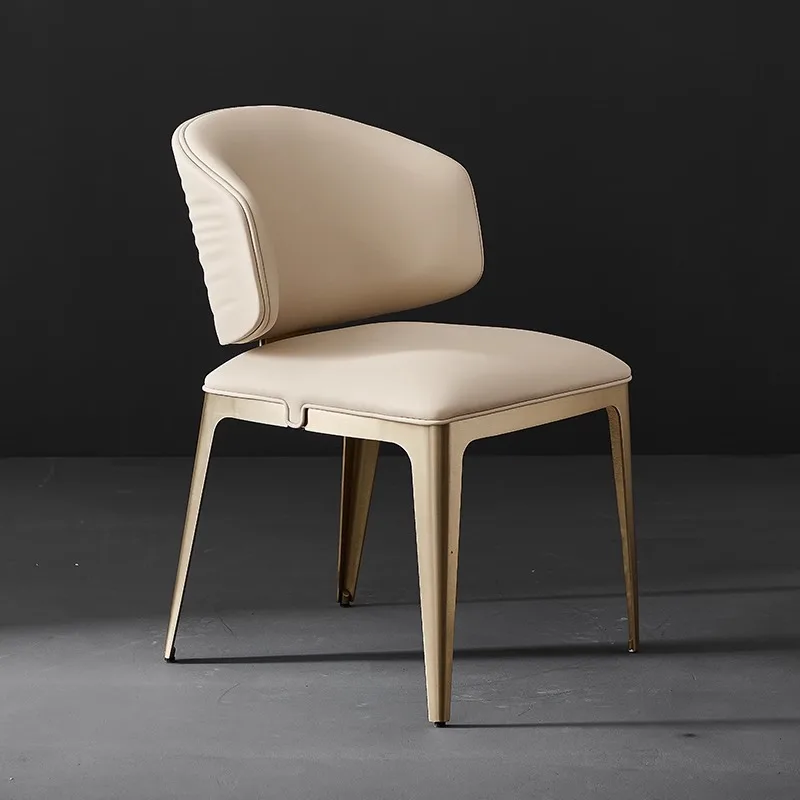 

Light luxury wavy dining chair Household island luxury stone back chair Cafe Sales department negotiation chair