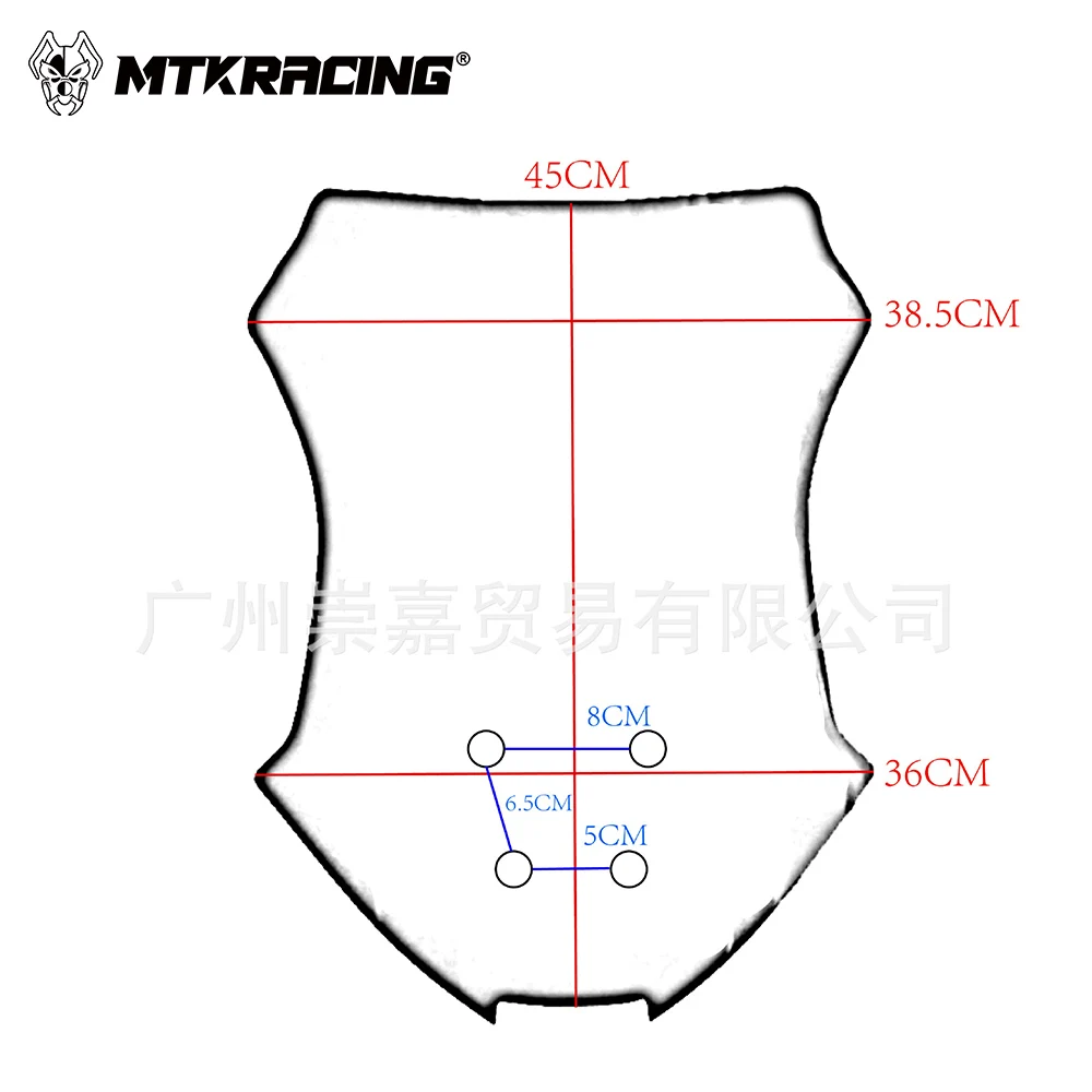 MTKRACING Windshield For KAWASAKI VERSYS-300 2014-2021 Motorcycle Fairing Windshield Front Windshield Visor