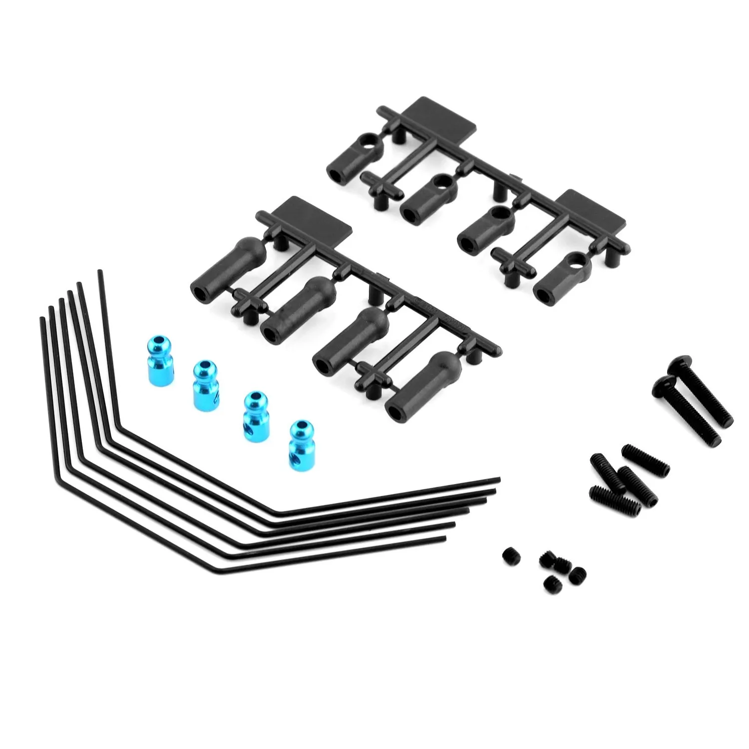 Front Rear Anti-roll Bar Sway Bar Kit Stabilizer Set 3 Hardnesses 54514 for Tamiya XV01 XV01T PRO FF04 EVO 1/10 RC Car Upgrade