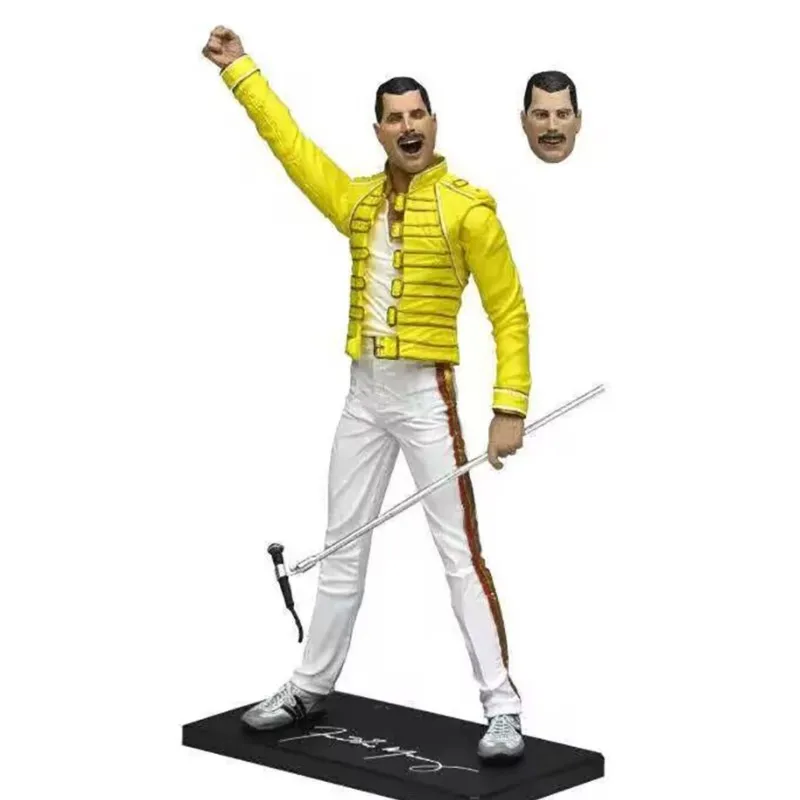Live At Wembley Stadium Queen Freddie Mercury Action Figure Collection Model Toy Doll Christmas Present